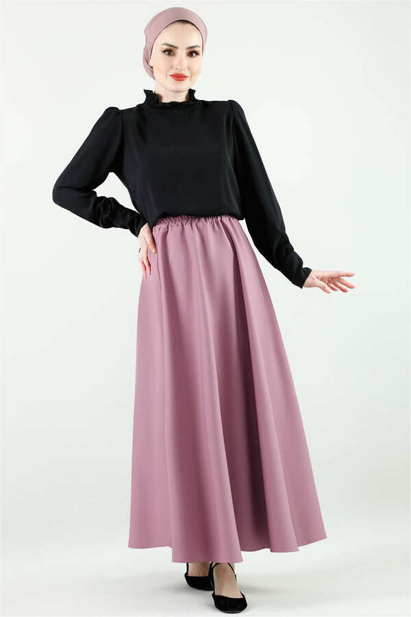 Kloş Etek Gül Kurusu - 1