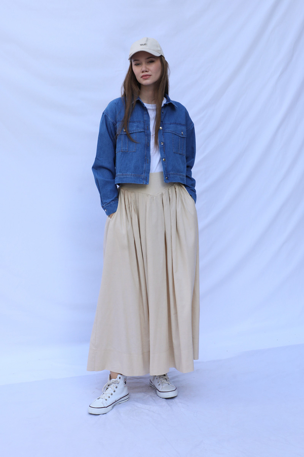 Kloş Keten Etek Taş - 1