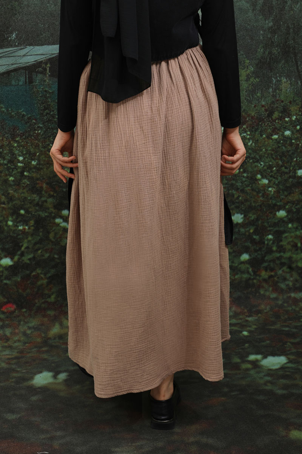 Kloş Müslin Etek Vizon - 6