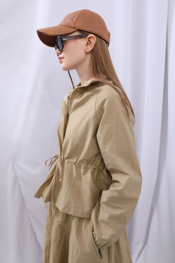 Kloş Paraşüt Etek Takım Camel - 18