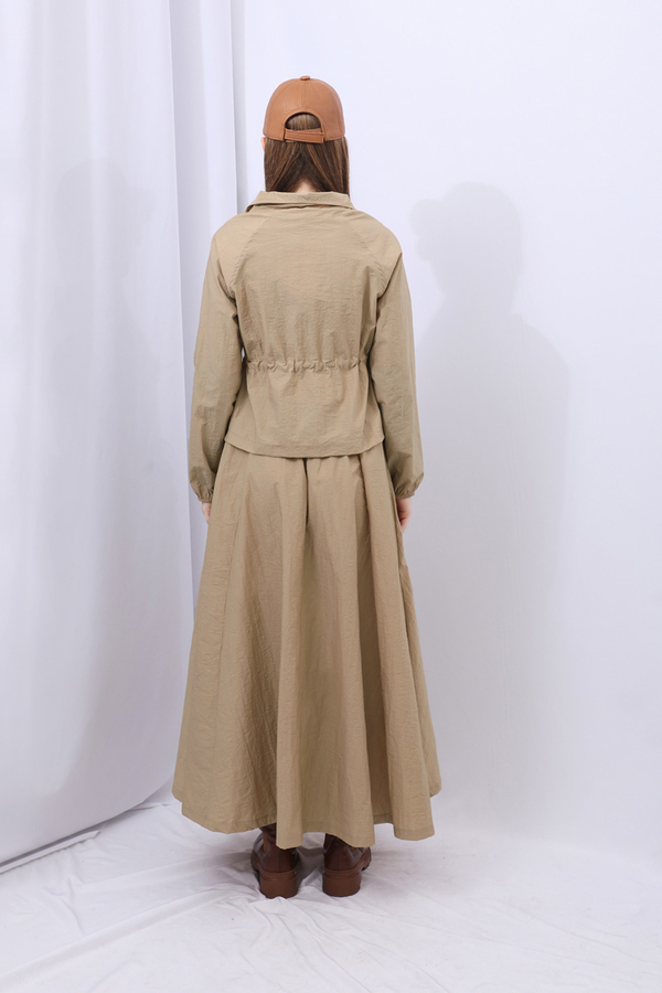 Kloş Paraşüt Etek Takım Camel - 20