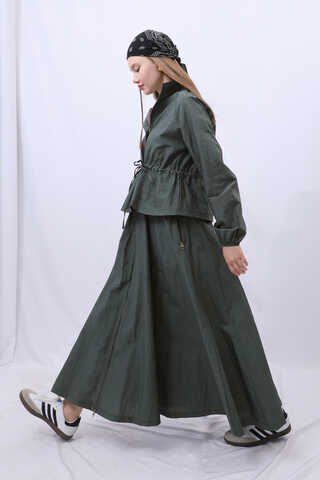 Kloş Paraşüt Etek Takım Füme - 6