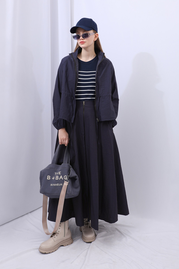 Kloş Paraşüt Etek Takım Lacivert - 13