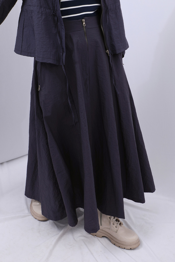 Kloş Paraşüt Etek Takım Lacivert - 15