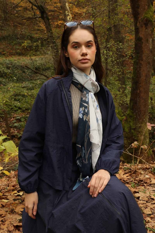 Kloş Paraşüt Etek Takım Lacivert - 11