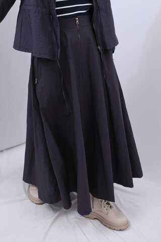 Kloş Paraşüt Etek Takım Lacivert - 15