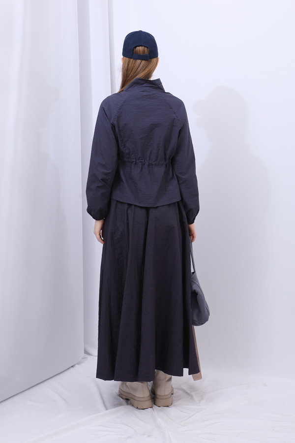 Kloş Paraşüt Etek Takım Lacivert - 23