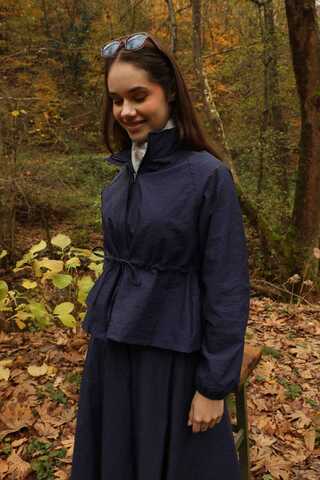 Kloş Paraşüt Etek Takım Lacivert - 7