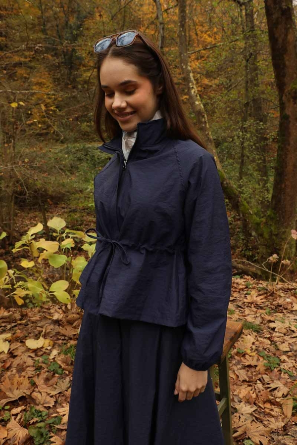 Kloş Paraşüt Etek Takım Lacivert - 7