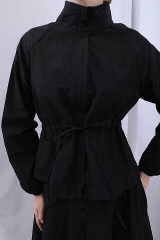 Kloş Paraşüt Etek Takım Siyah - 11