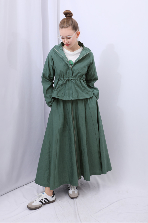 Kloş Paraşüt Etek Takım Zümrüt - 19