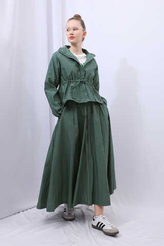 Kloş Paraşüt Etek Takım Zümrüt - 14