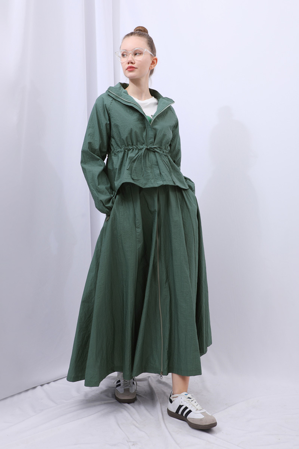 Kloş Paraşüt Etek Takım Zümrüt - 14