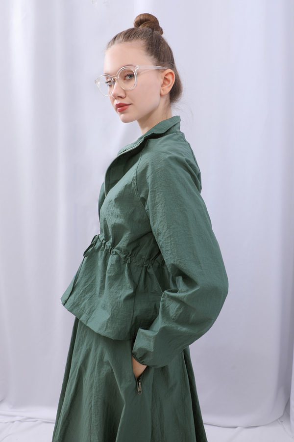 Kloş Paraşüt Etek Takım Zümrüt - 22