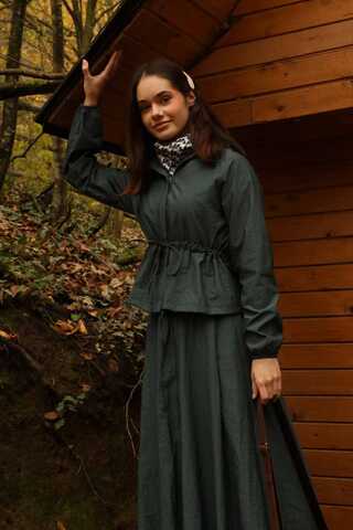 Kloş Paraşüt Etek Takım Zümrüt - 3