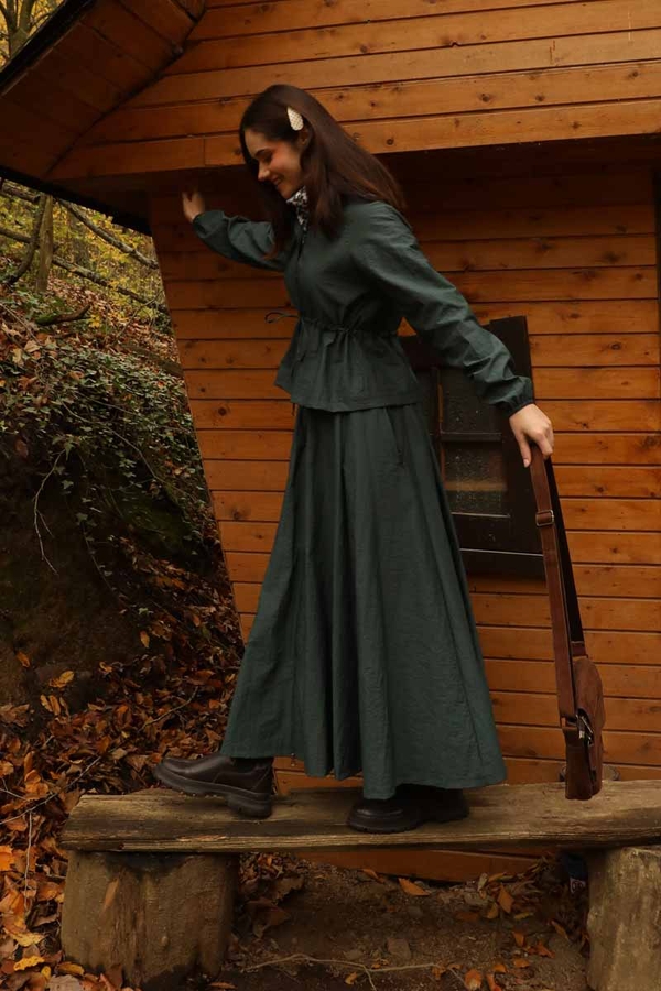 Kloş Paraşüt Etek Takım Zümrüt - 4