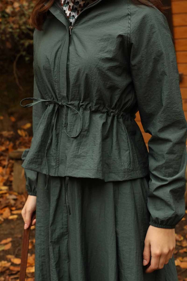 Kloş Paraşüt Etek Takım Zümrüt - 5