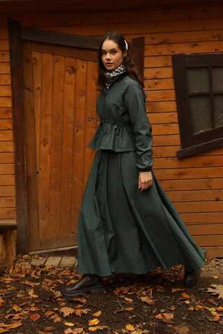 Kloş Paraşüt Etek Takım Zümrüt - 12