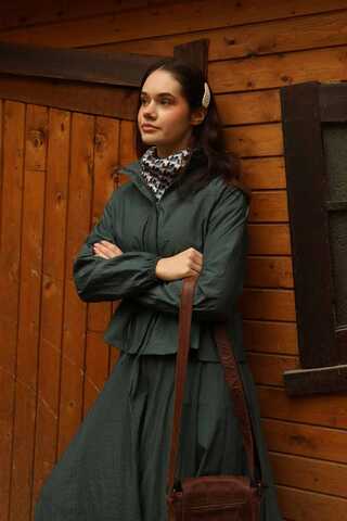 Kloş Paraşüt Etek Takım Zümrüt - 11