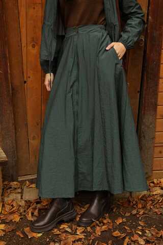 Kloş Paraşüt Etek Takım Zümrüt - 6