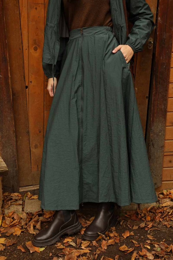 Kloş Paraşüt Etek Takım Zümrüt - 6