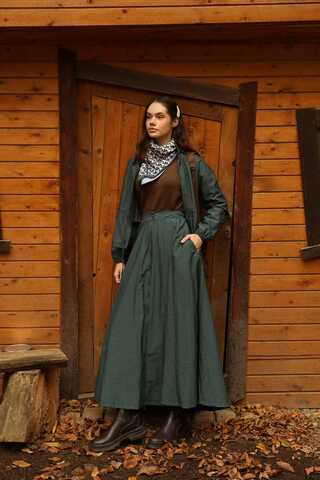 Kloş Paraşüt Etek Takım Zümrüt - 7