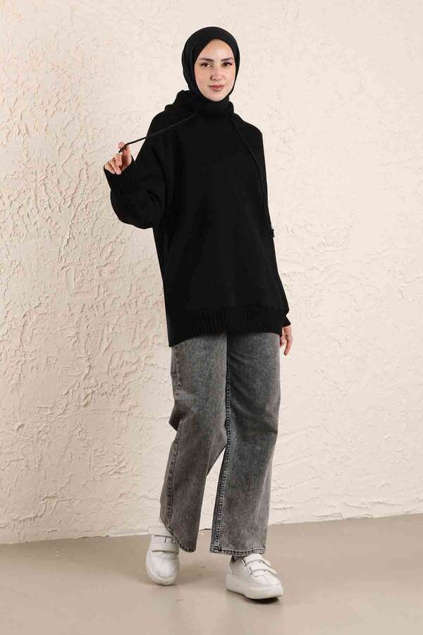 Knitted Sweat Black - 1