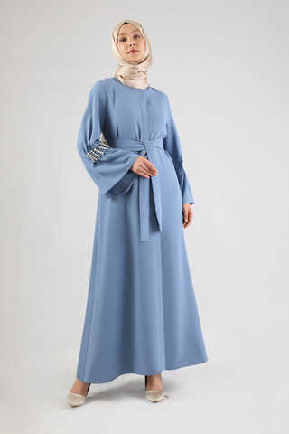 Kolları İncili Ferace Bebe Mavisi - 1