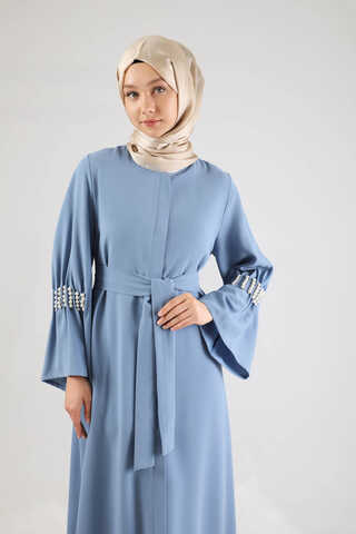 Kolları İncili Ferace Bebe Mavisi - 2