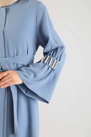 Kolları İncili Ferace Bebe Mavisi - 4