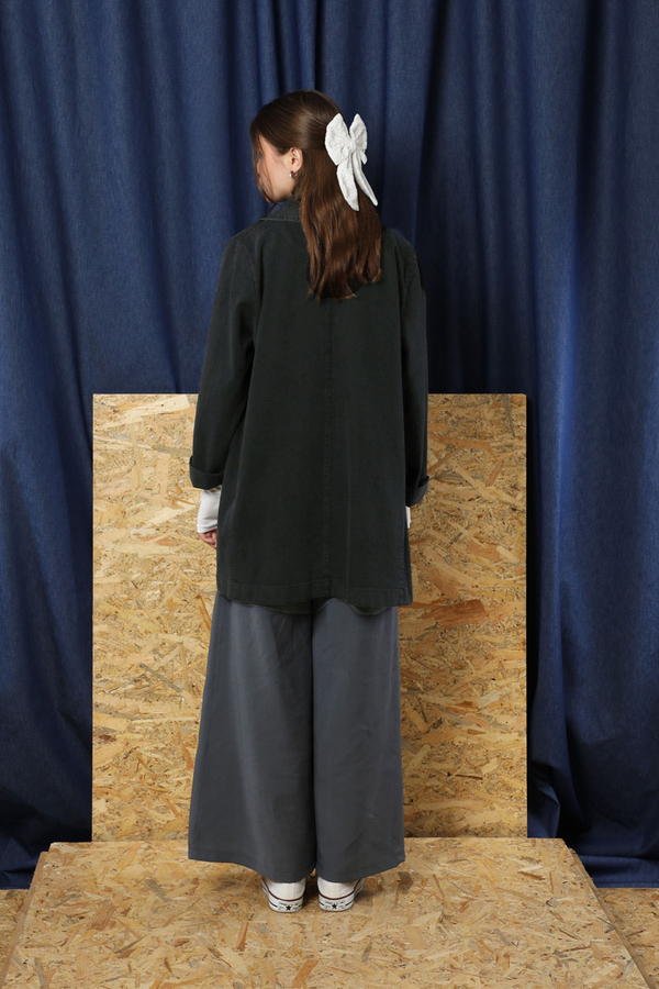 Denim Blazer Ceket Siyah - 7