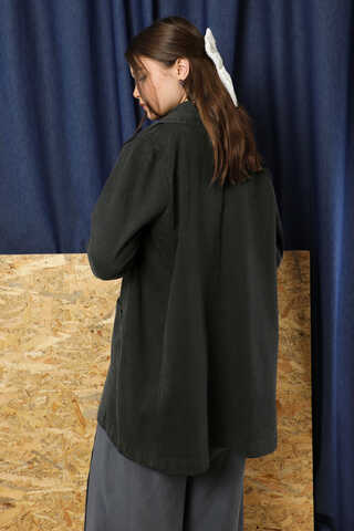 Denim Blazer Ceket Siyah - 6