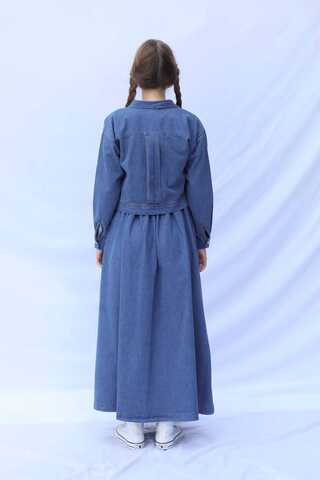 Kot Ceket Etek Takım Koyu Mavi - 13