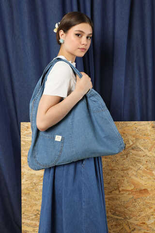 Kot Yelek Çanta Mavi - 2
