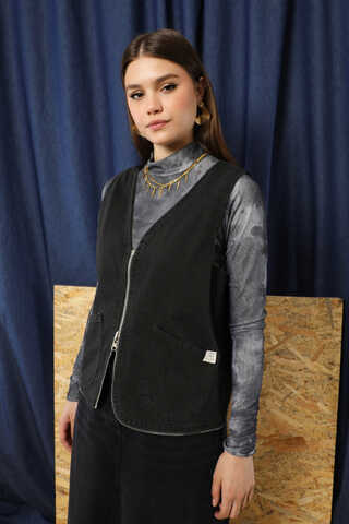 Kot Yelek Çanta Siyah - 1