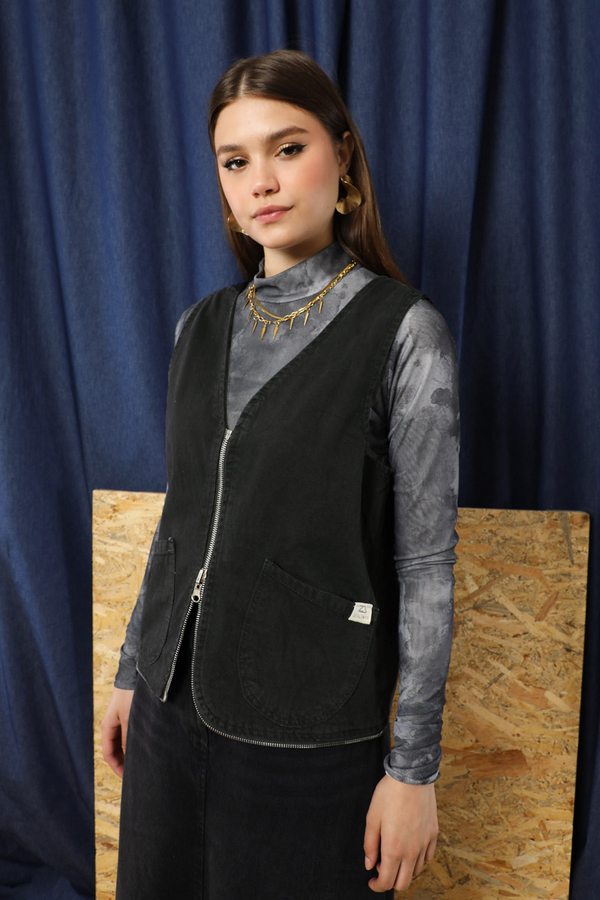 Kot Yelek Çanta Siyah - 1