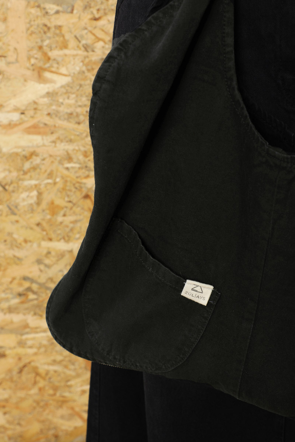 Kot Yelek Çanta Siyah - 4