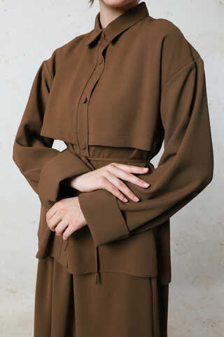 Krep Etek Takım Acı Kahve - 4