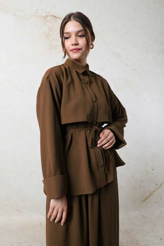 Krep Etek Takım Acı Kahve - 3