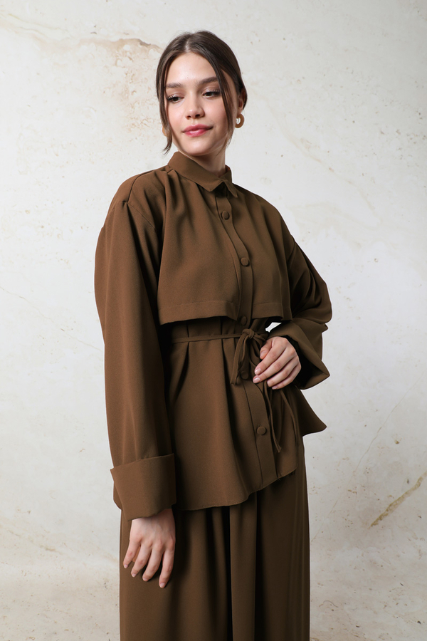 Krep Etek Takım Acı Kahve - 3