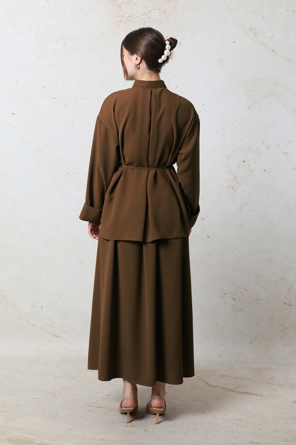 Krep Etek Takım Acı Kahve - 8