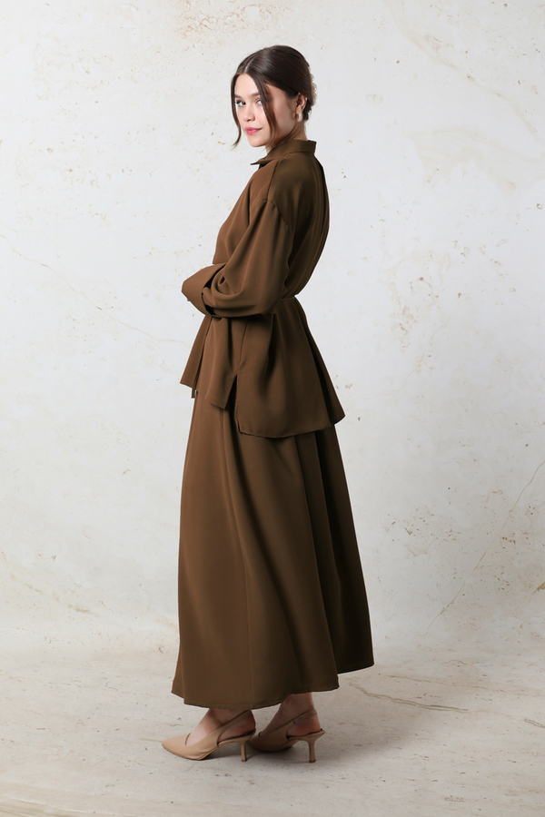 Krep Etek Takım Acı Kahve - 7