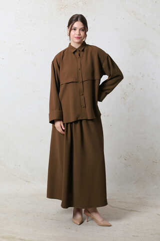 Krep Etek Takım Acı Kahve - 2