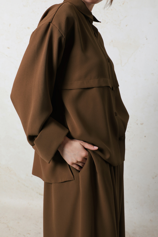 Krep Etek Takım Acı Kahve - 6