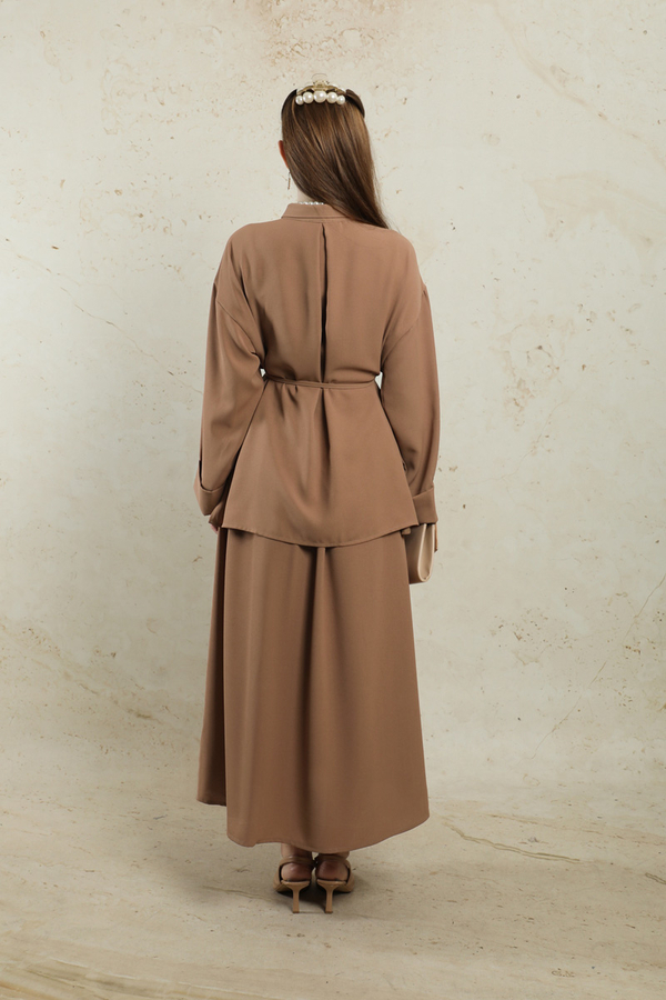 Krep Etek Takım Açık Taba - 6