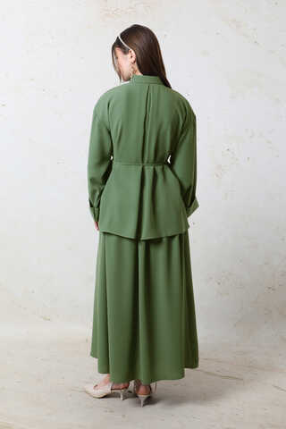 Krep Etek Takım Koyu Yeşil - 10