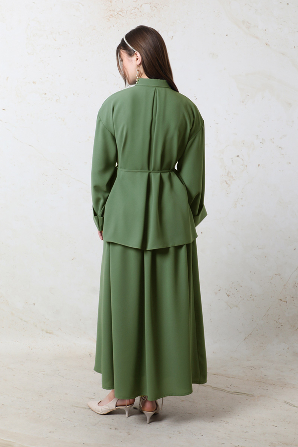 Krep Etek Takım Koyu Yeşil - 10