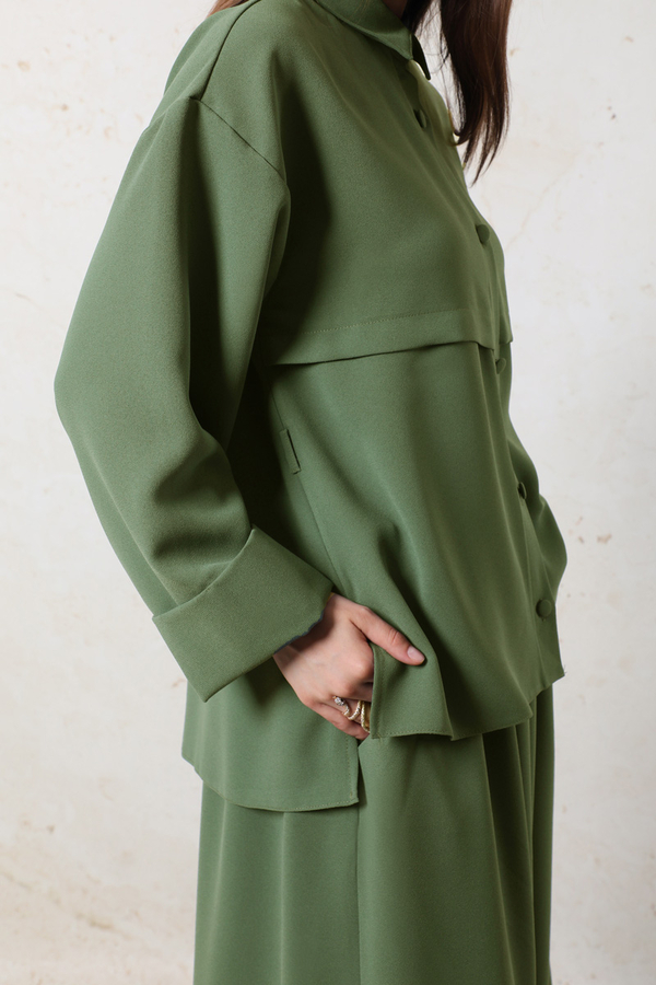 Krep Etek Takım Koyu Yeşil - 9