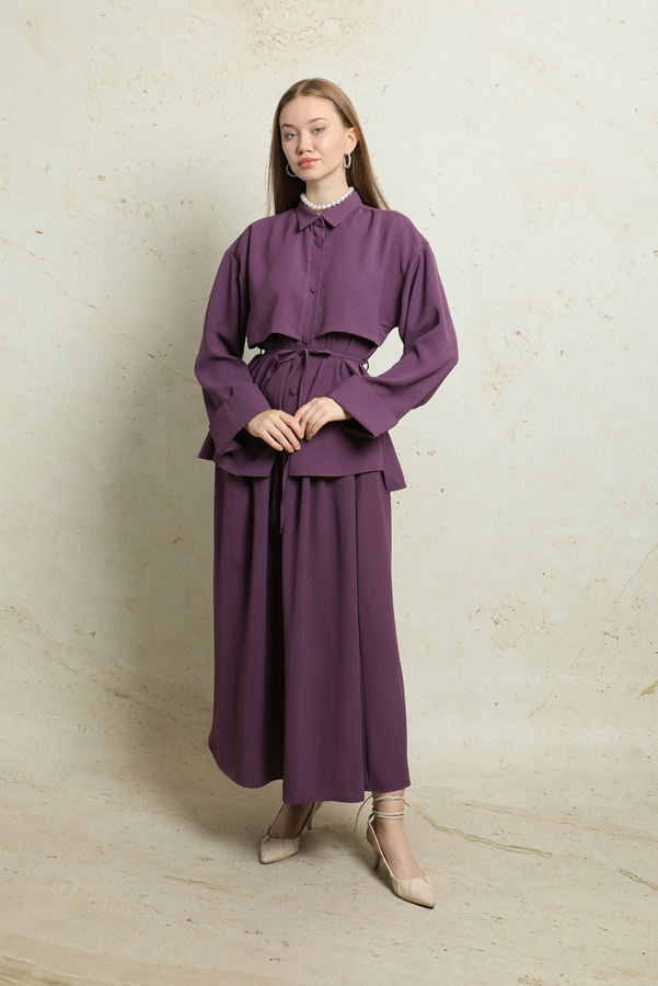 Krep Etek Takım Mor - 2