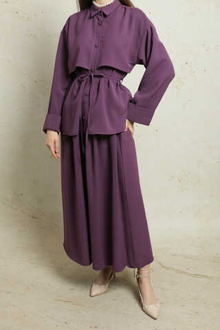 Krep Etek Takım Mor - 3